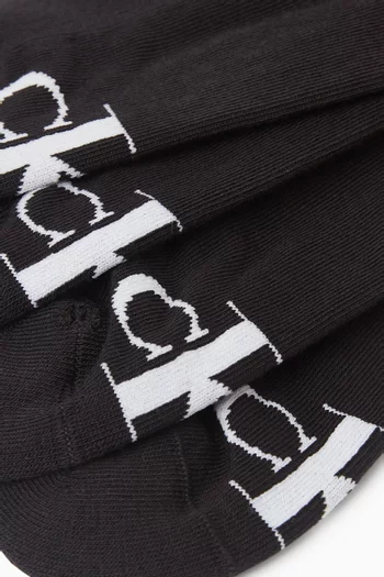 Logo Socks in Cotton-blend, Set of 2