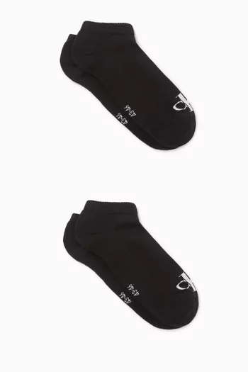 Logo Socks in Cotton-blend, Set of 2