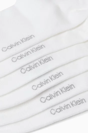 Logo Quarter Socks, Set of 3