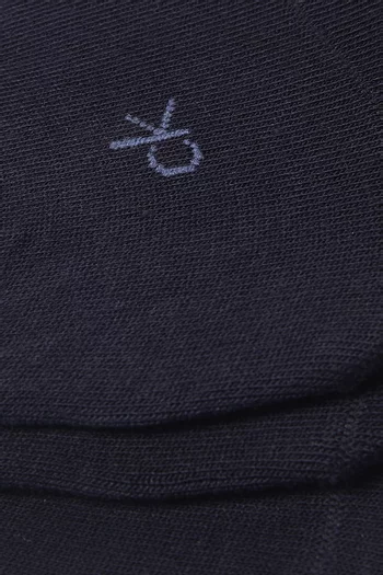 Logo No-show Socks in Cotton-blend, Set of 3
