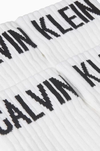 Ribbon Logo Socks, Set of 2