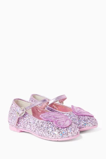 Butterfly Embroidery Ballerina Flats