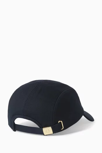 Tennis Badge Cap in Cotton-twill