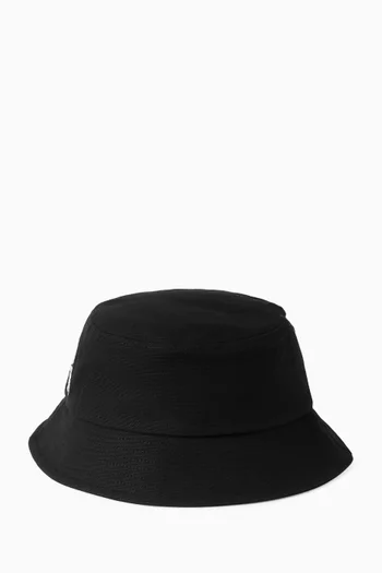Bold Branding Bucket Hat in Cotton-canvas