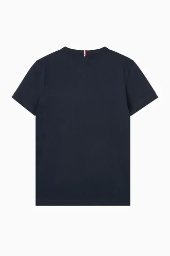 Embroidered Logo T-shirt in Cotton