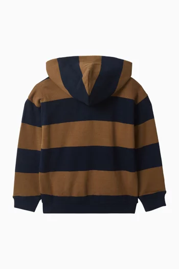 Varsity Stripe Hoodie in Cotton-blend