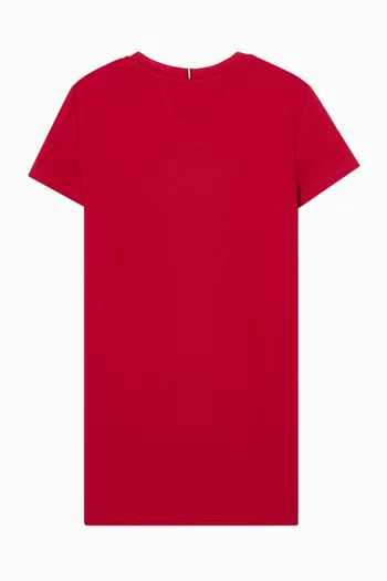 Embellished Logo Dress