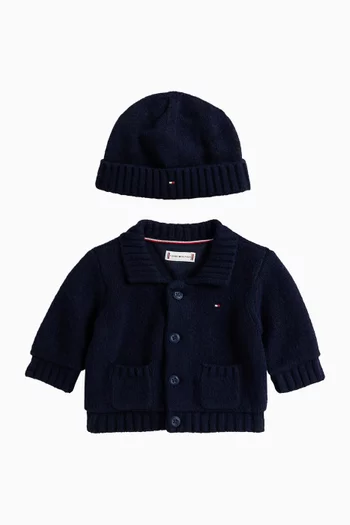 Essential Cardigan & Beanie Gift Box