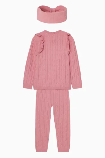 طقم هدايا بغرزة الضفيرة 