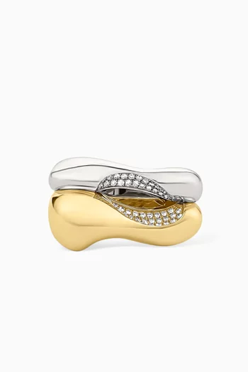 Marcie Diamond Ring in 14kt White & Yellow Gold