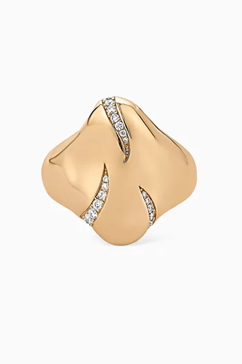Marcie Diamond Ring in 14kt White & Rose Gold