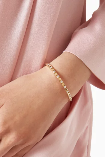 Shiraz Diamond Bangle in 14kt Gold