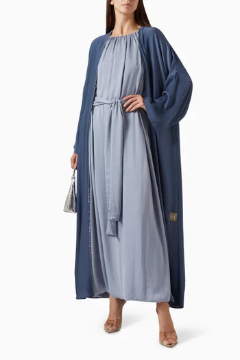 Abaya Belted Dress Set