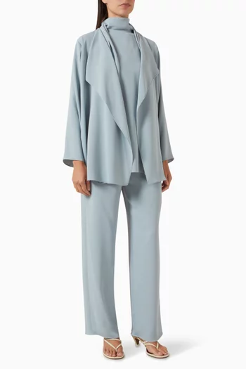 3-piece Ruffled Abaya Set