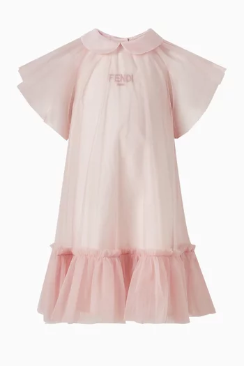 Tulle Trim Dress