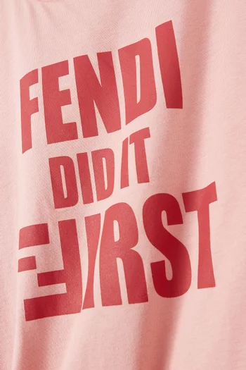 Fendi Did It First T-shirt in Cotton
