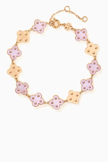 Clover Bracelet in 18kt Gold-plated Brass