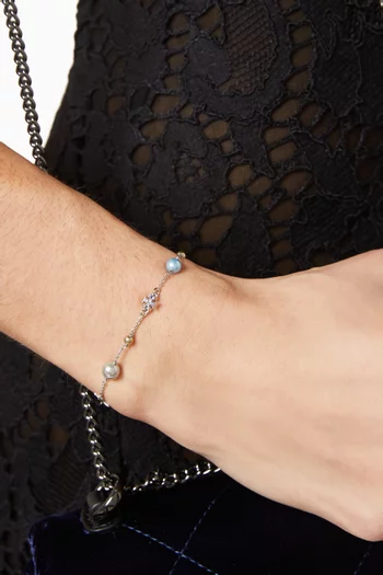 Kira Pearl Delicate Chain Bracelet