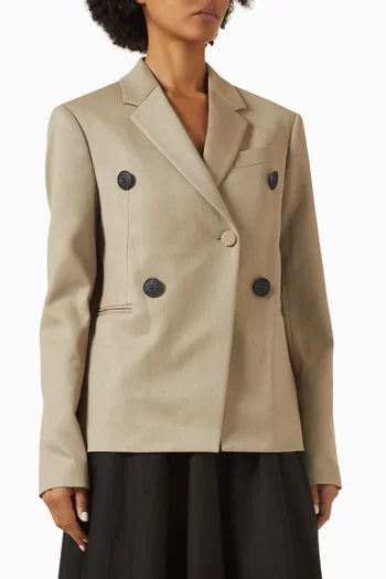 Single-button Blazer in Wool-blend
