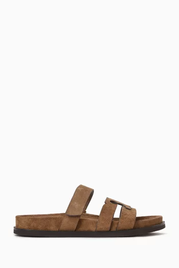 Ines Sport Slides in Suede