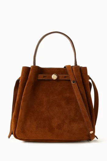 Romy Bucket Bag in Suede