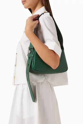 Small Romy Shoulder Bag in Pebbled Leather