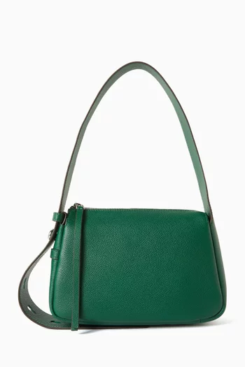 Small Romy Shoulder Bag in Pebbled Leather