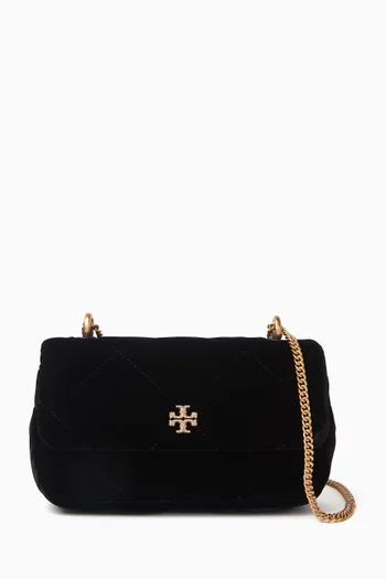 Mini Kira Diamond Quilt Flap Bag in Velvet