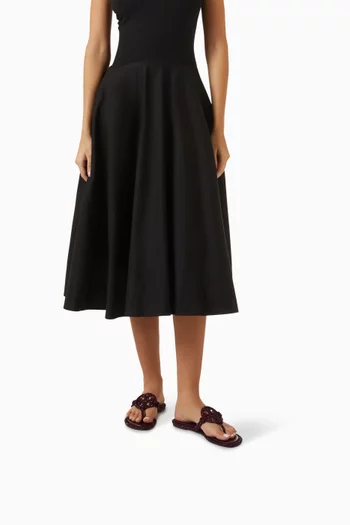 صندل ميلر مرصع بكريستال بافيه بعقدة