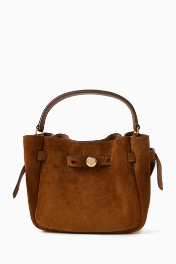 Romy Mini Bucket Bag in Suede