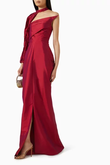 Esmera Detachable-sleeve Gown