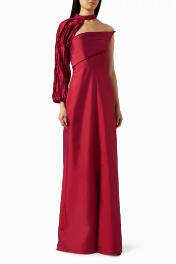 Esmera Detachable-sleeve Gown