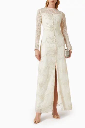 Embellished Lace Dress