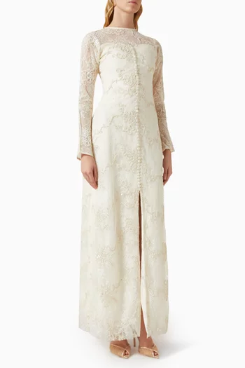 Embellished Lace Dress