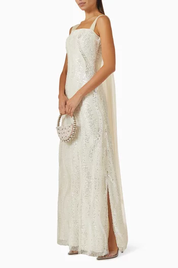 Karielle Sequin-embellished Gown in Tulle