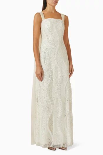 Karielle Sequin-embellished Gown in Tulle