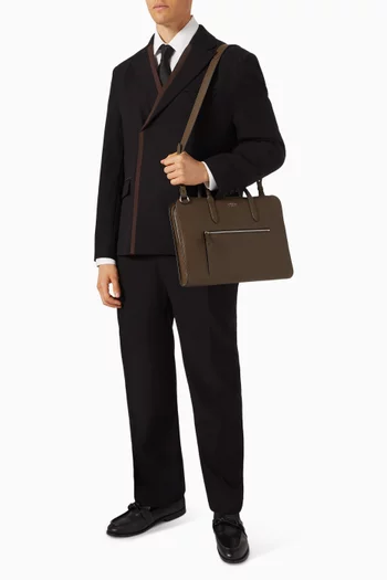 Ultra Slim Briefcase in Ludlow Leather