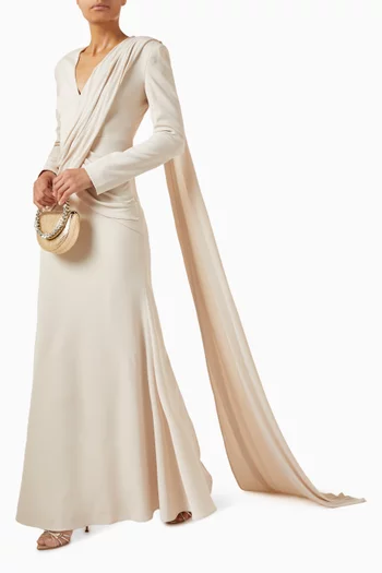 فستان بكاب بتصميم متقاطع