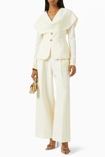 بلوزة بدرابيه وتصميم جرس