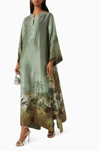 Palm-print Kaftan
