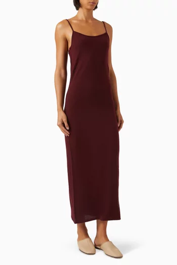 Slip Dress in Wool-cashmere