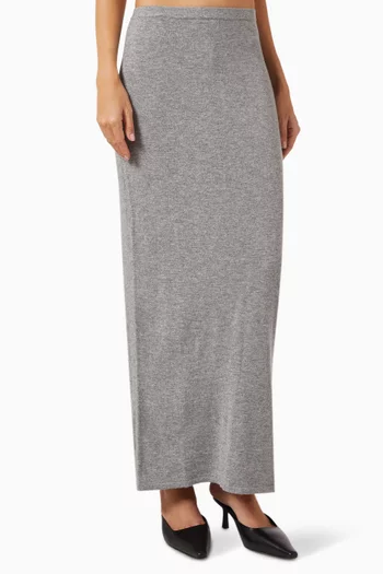 Maxi Skirt in Wool-cashmere