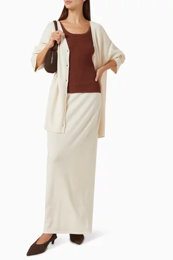 Maxi Skirt in Wool-cashmere