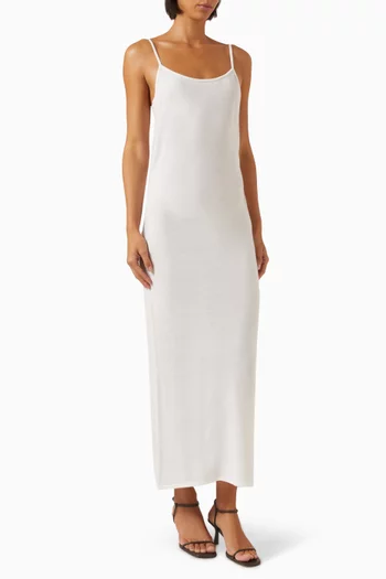 Slip Dress in Wool-cashmere