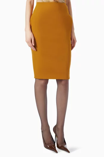 تنورة بقصة مستقيمة ستان