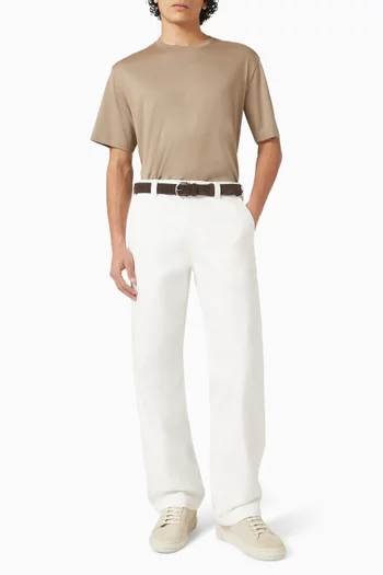 تي شيرت بقصة فضفاضة قطن جيرسيه