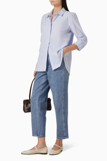 Striped Shirt in Cotton-poplin