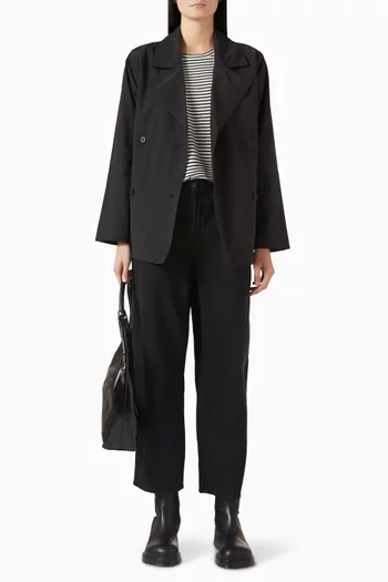 Short Trench Coat in Cotton-nylon