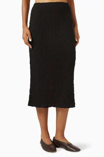 Straight-fit Midi Skirt