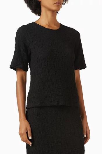 Crewneck Snug Top in Jacquard